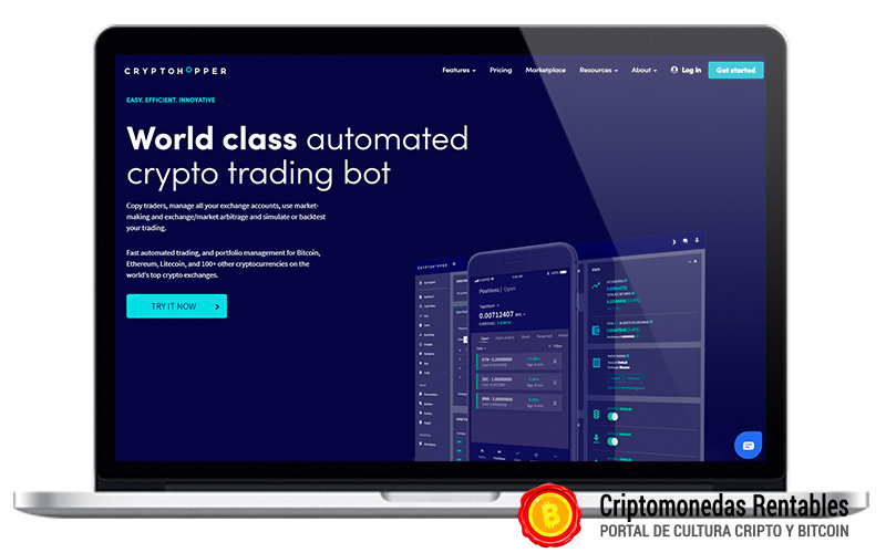 CryptoHopper Opiniones y Review | Plataforma de Bots de Trading en Español 01