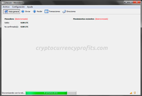 bitcoin walllet sincronizando